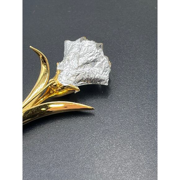 Swarovski Vintage Crystal Cala Lilly Tulip Flower Brooch Memories Collection - Picture 13 of 15